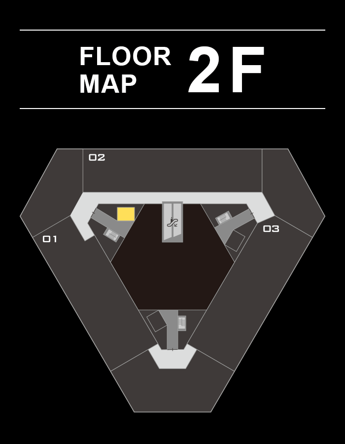 2階のフロアマップ